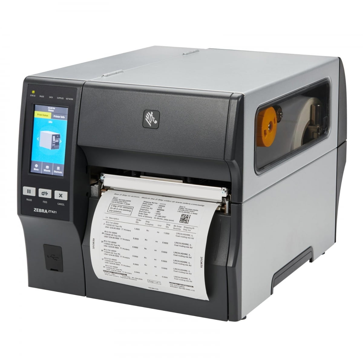 پرینتر لیبل زن مدل Zebra ZT421 300dpi پرینتر لیبل زن مدل Zebra ZT421 300dpi