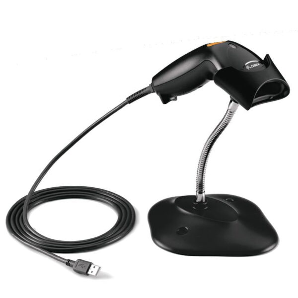 بارکدخوان تک بعدی باسیم همراه پایه نگهدارنده  Zebra Symbol LS1203