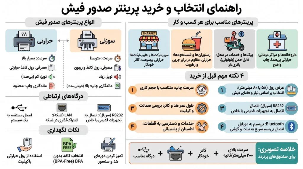 اینفوگرافیک خرید فیش پرینتر